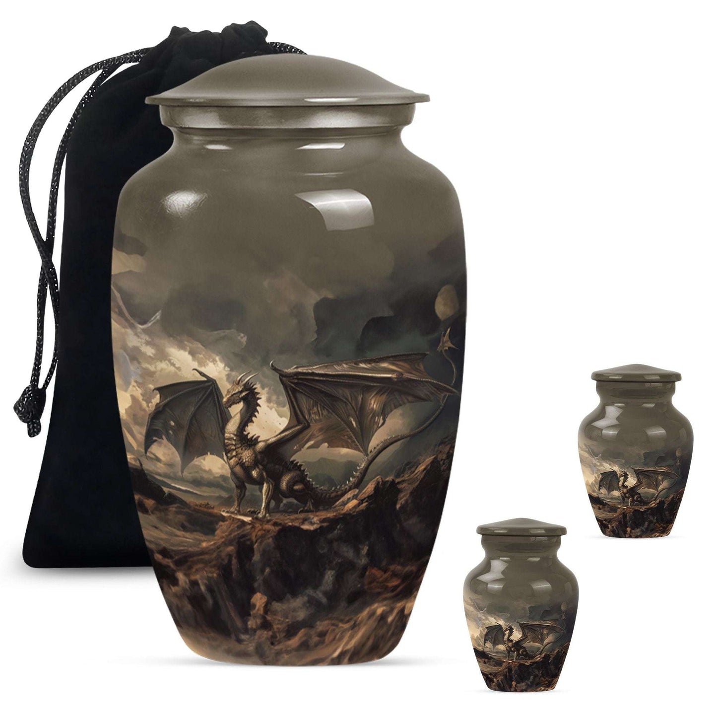 Dragon Urn For Human Ashes Keepsake - Dragon Urn For Adult Men & Women