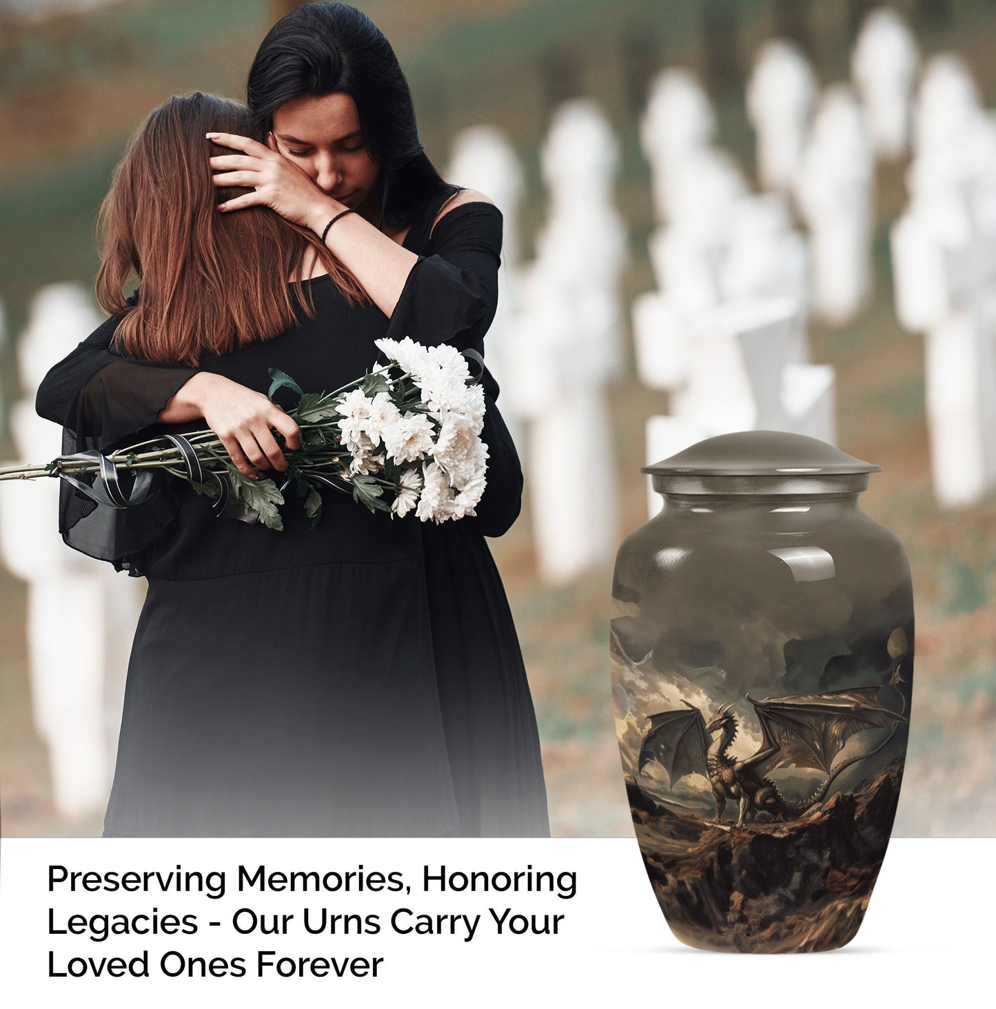 dragon urn for adult ashes.