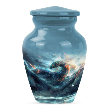 Fierce Dragon Ashes Funeral Urn - Dragon Memorial Urn For Human Ashes