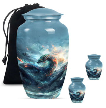 Large Urn With 2 Keepsake Urn