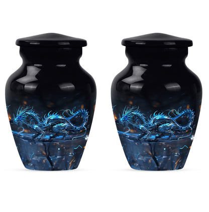 10-inch dragon urn, classic design.