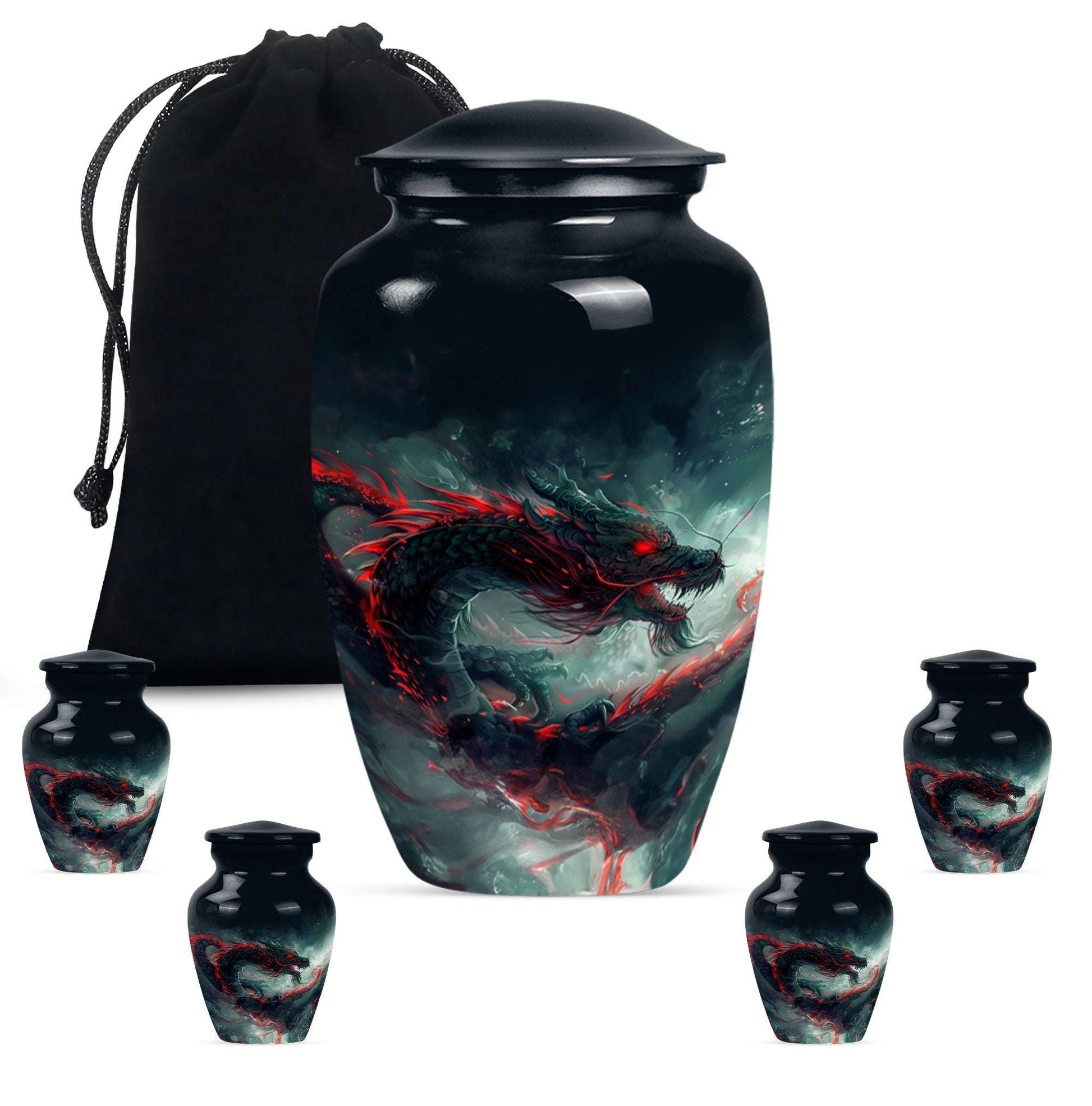 Dragon Memorial Ashes Urn For Adults - Cremation Keepsake For Men & Women