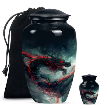 Large Urn With 1 Keepsake Urn