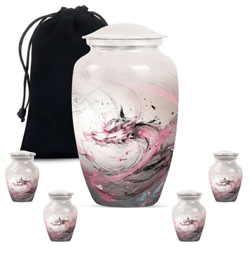 Large Urn With 4 Keepsake Urn