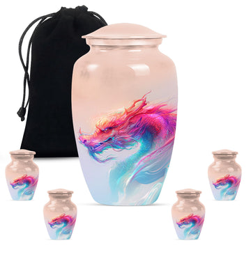 Large Urn With 4 Keepsake Urn