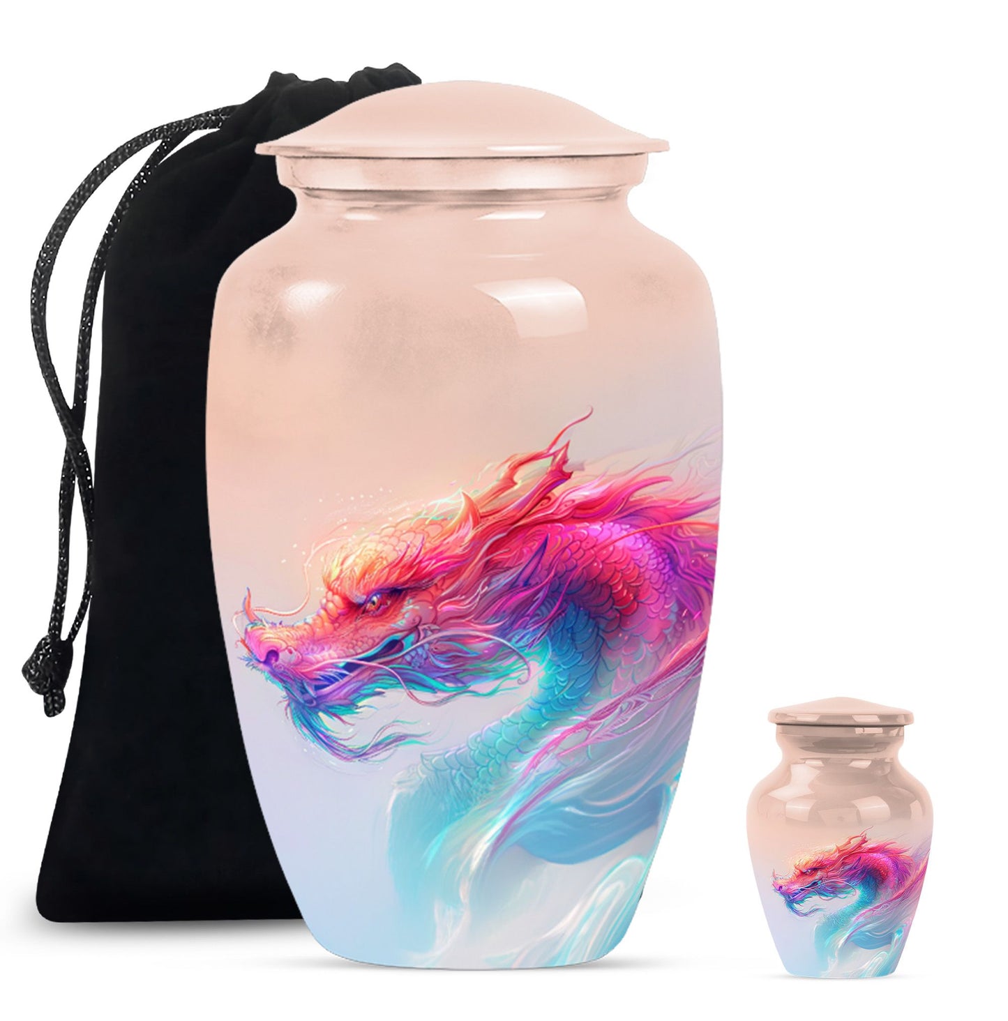 Personalized Beach Keepsake Urn for Human Ashes - 10-inch, 200 cu in - Yatskia