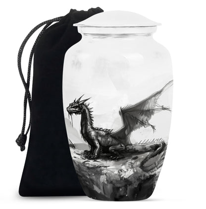 classic dragon urn for cremation ashes