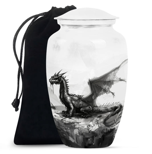 classic dragon urn for cremation ashes