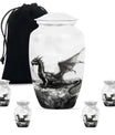 classic dragon urn for cremation ashes