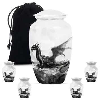 Large Urn with 4 Small Urn