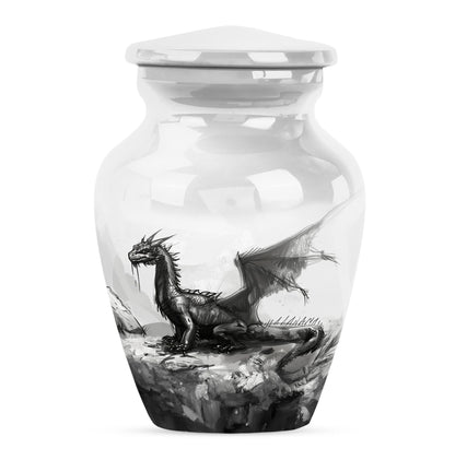classic dragon urn for cremation ashes