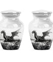 classic dragon urn for cremation ashes