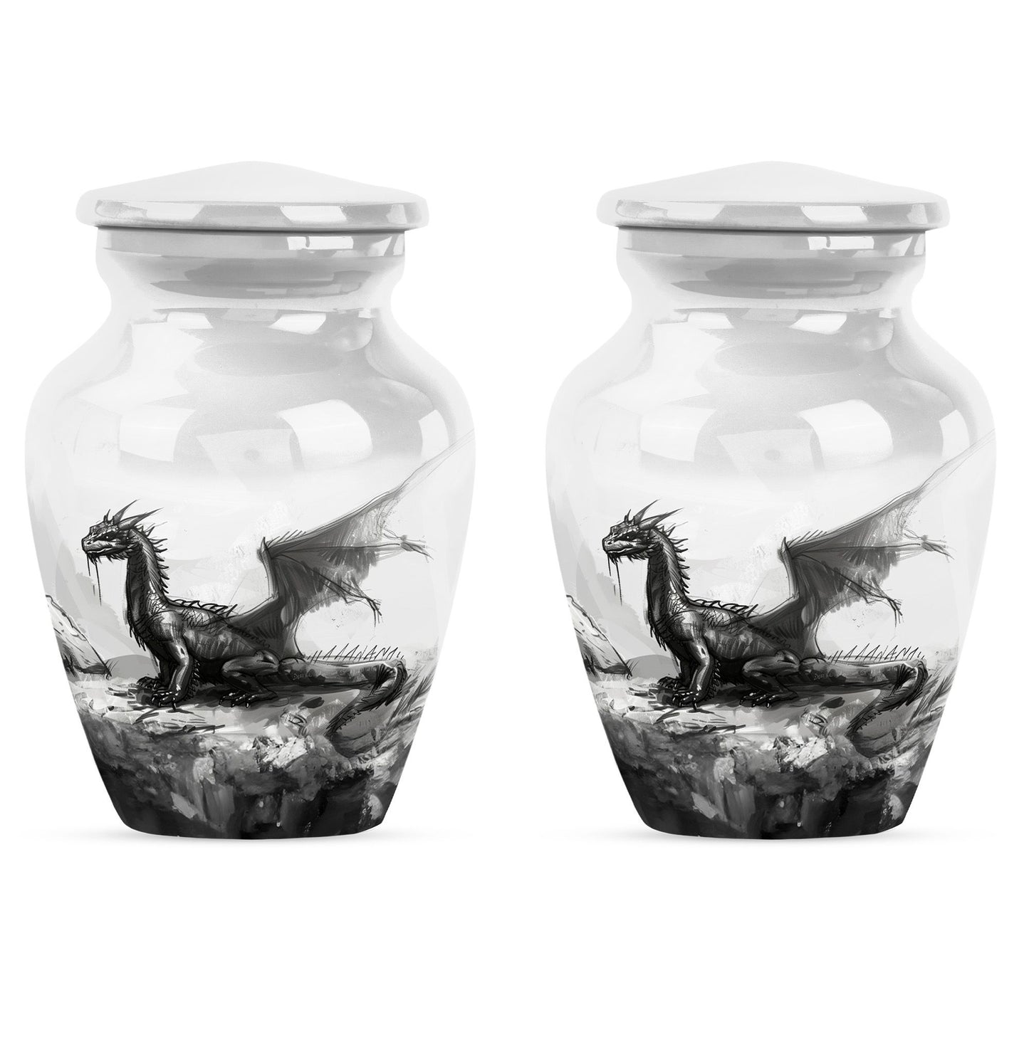 classic dragon urn for cremation ashes