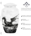 classic dragon urn for cremation ashes