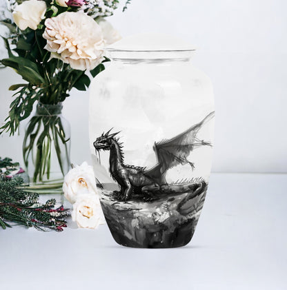 classic dragon urn for cremation ashes