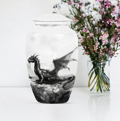 classic dragon urn for cremation ashes