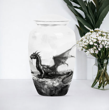classic dragon urn for cremation ashes
