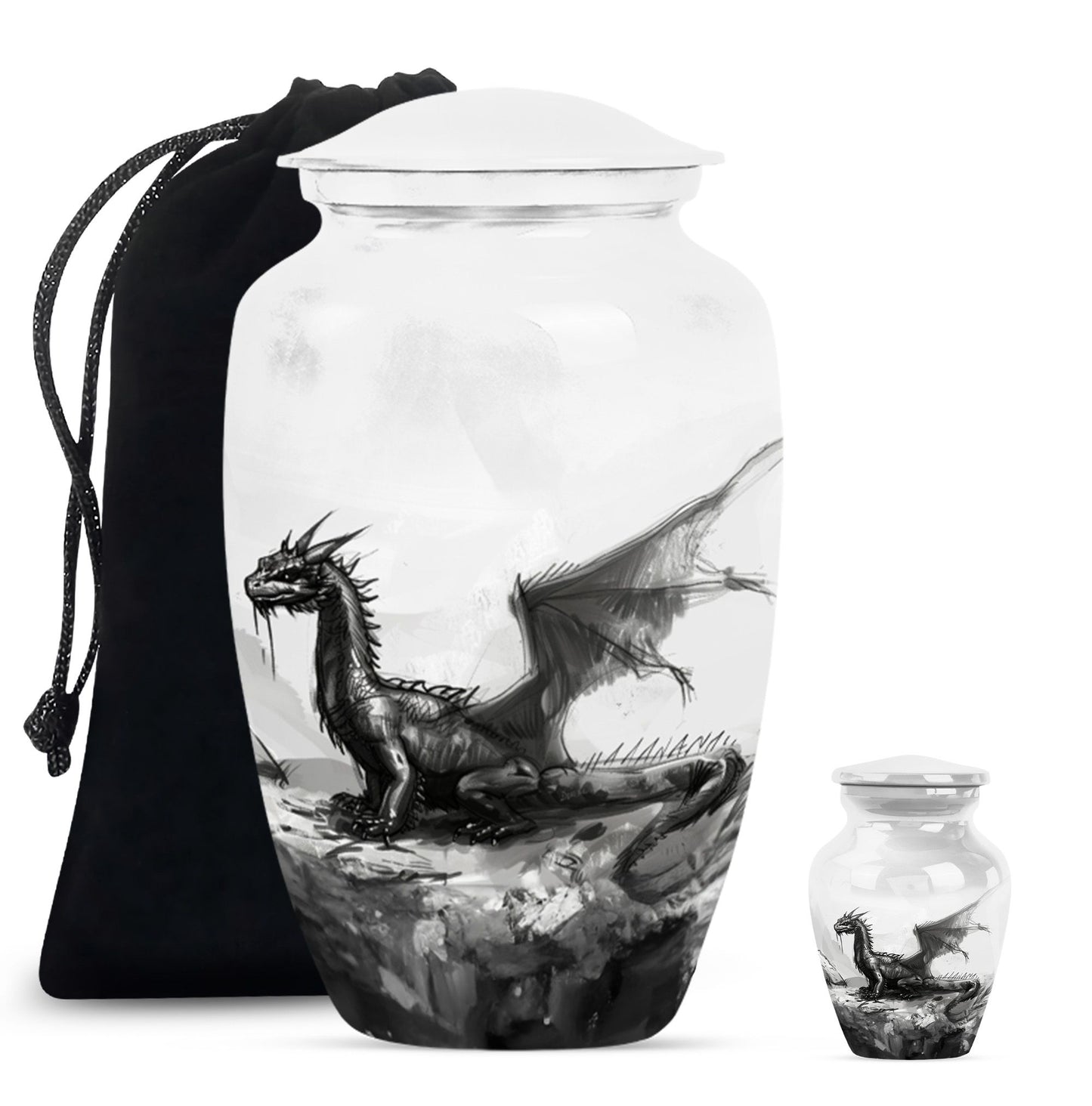 classic dragon urn for cremation ashes
