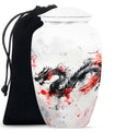 classic dragon urn for ashes, customizable memorial