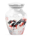 classic dragon urn for ashes, customizable memorial