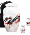classic dragon urn for ashes, customizable memorial