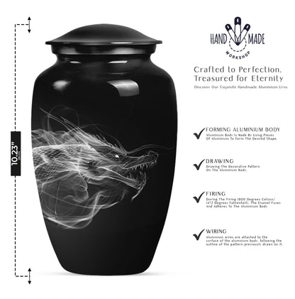 10-inch Classic Dragon Urn 