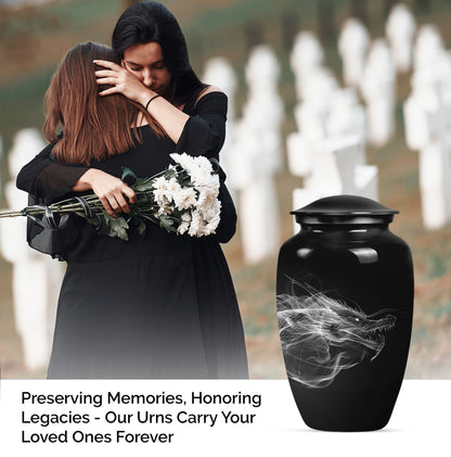 10-inch Classic Dragon Urn 