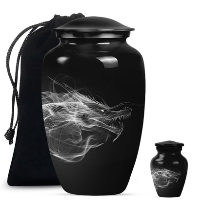 10-inch Classic Dragon Urn 