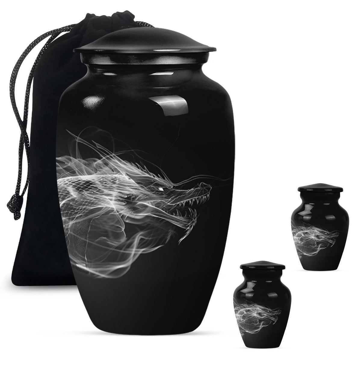 10-inch Classic Dragon Urn 
