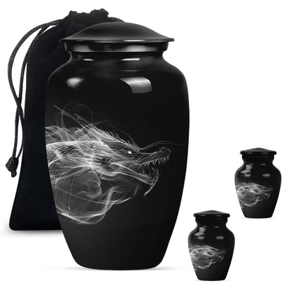 10-inch Classic Dragon Urn 