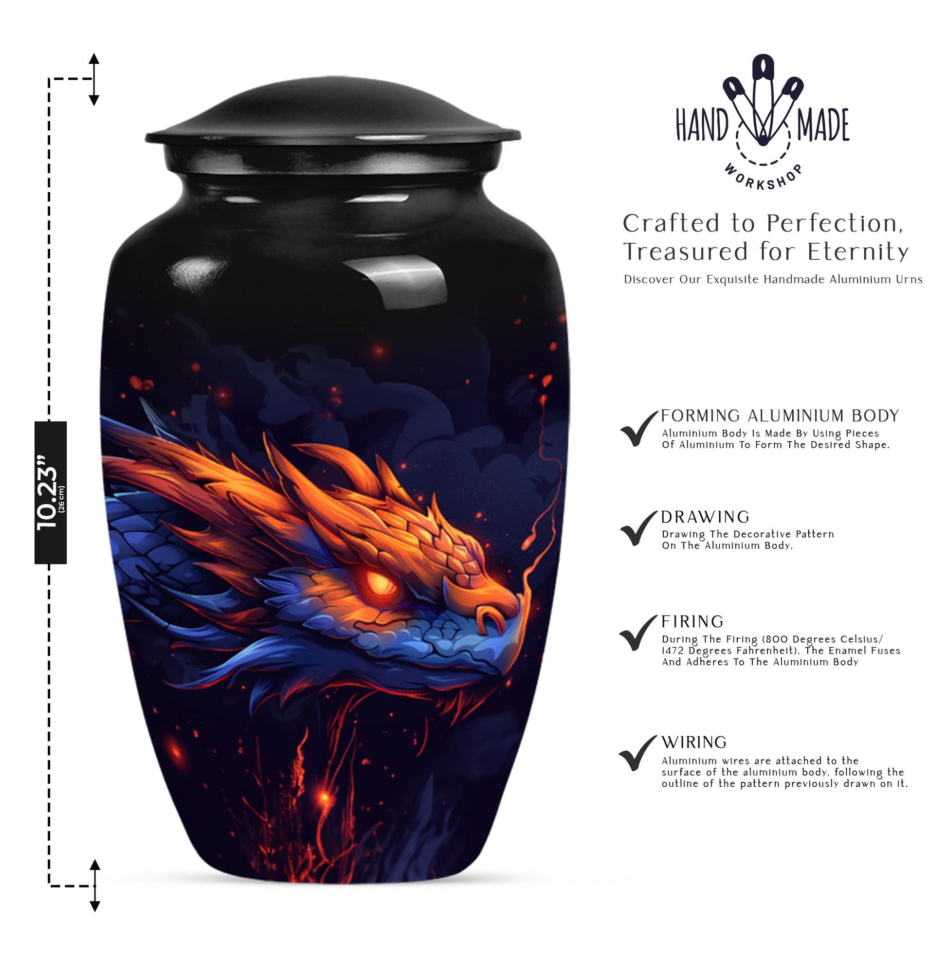 dragon urn for adult ashes