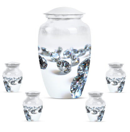 10-inch classic diamond urn.