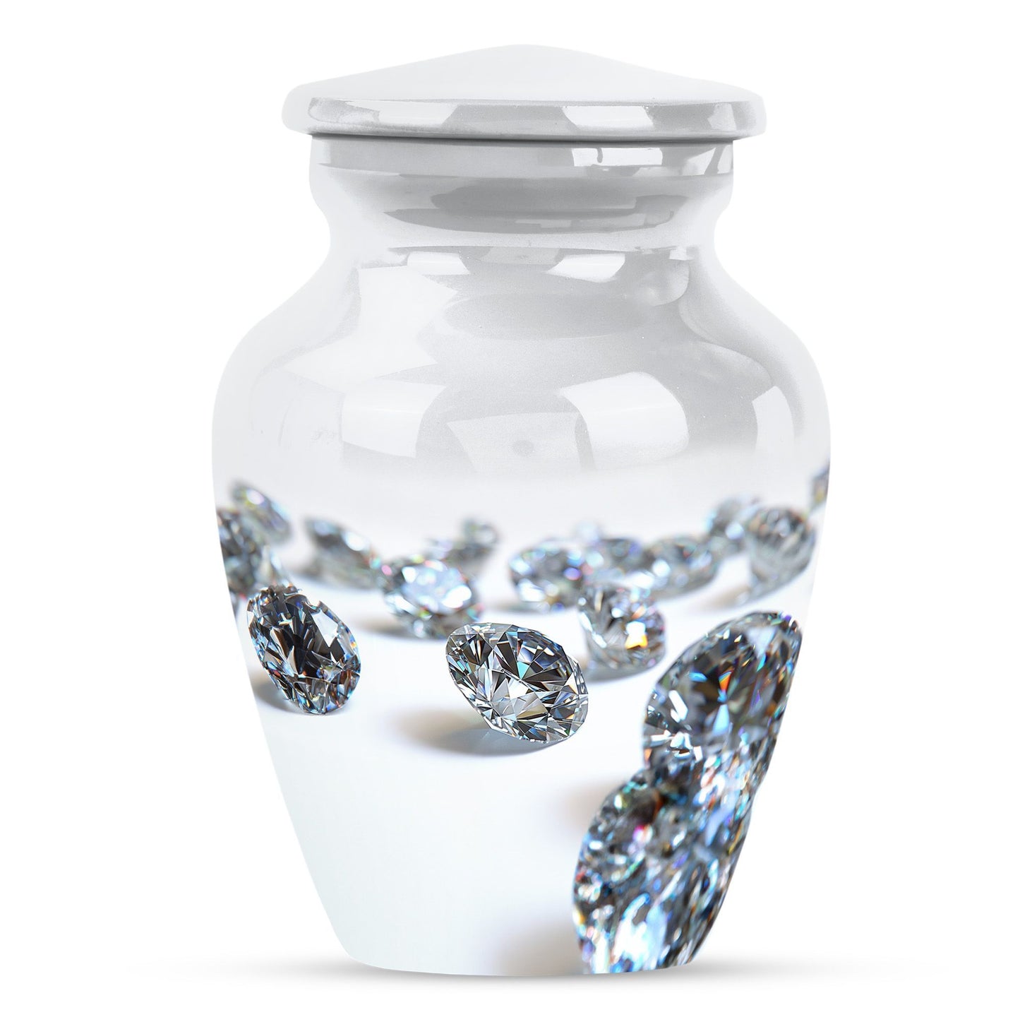 10-inch classic diamond urn.