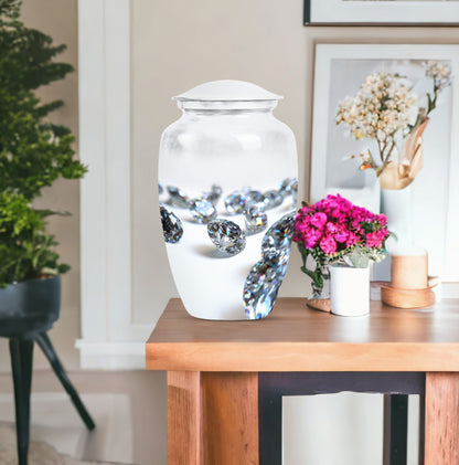 10-inch classic diamond urn.