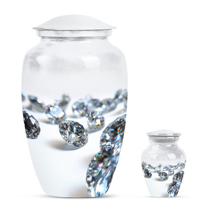10-inch classic diamond urn.