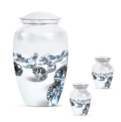 10-inch classic diamond urn.