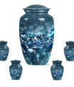 Classic 10 inch diamond urn for male cremation.