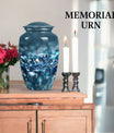 Classic 10 inch diamond urn for male cremation.