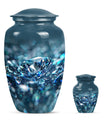 Classic 10 inch diamond urn for male cremation.