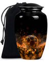 Soccer-themed Large Classic Memorial Urn