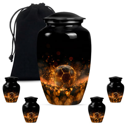 Soccer-themed Large Classic Memorial Urn