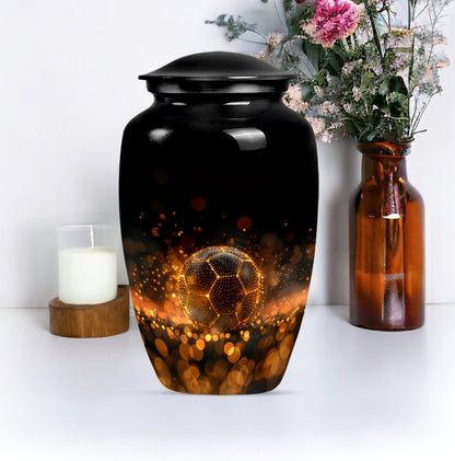 Soccer-themed Large Classic Memorial Urn