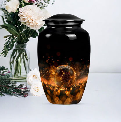 Soccer-themed Large Classic Memorial Urn