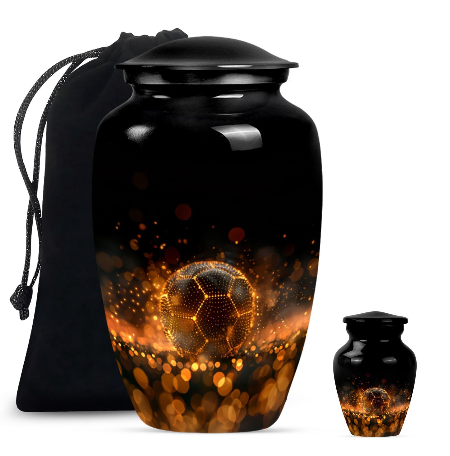Soccer-themed Large Classic Memorial Urn