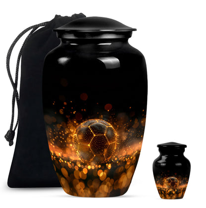 Soccer-themed Large Classic Memorial Urn