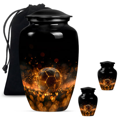 Soccer-themed Large Classic Memorial Urn