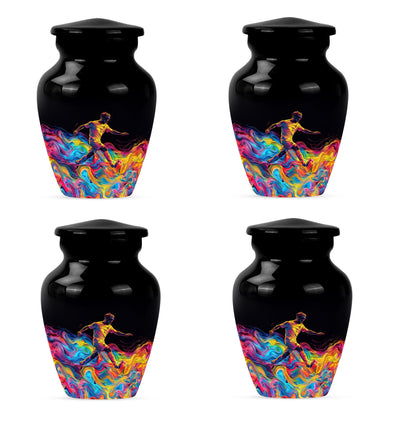 Personalized Soccer Cremation Urn for Human Ashes - 10-inch, 200 cu in - Yatskia