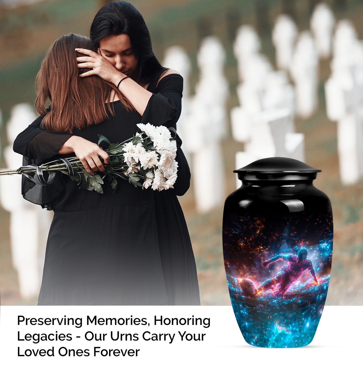 Classic Soccer Urn for dad.