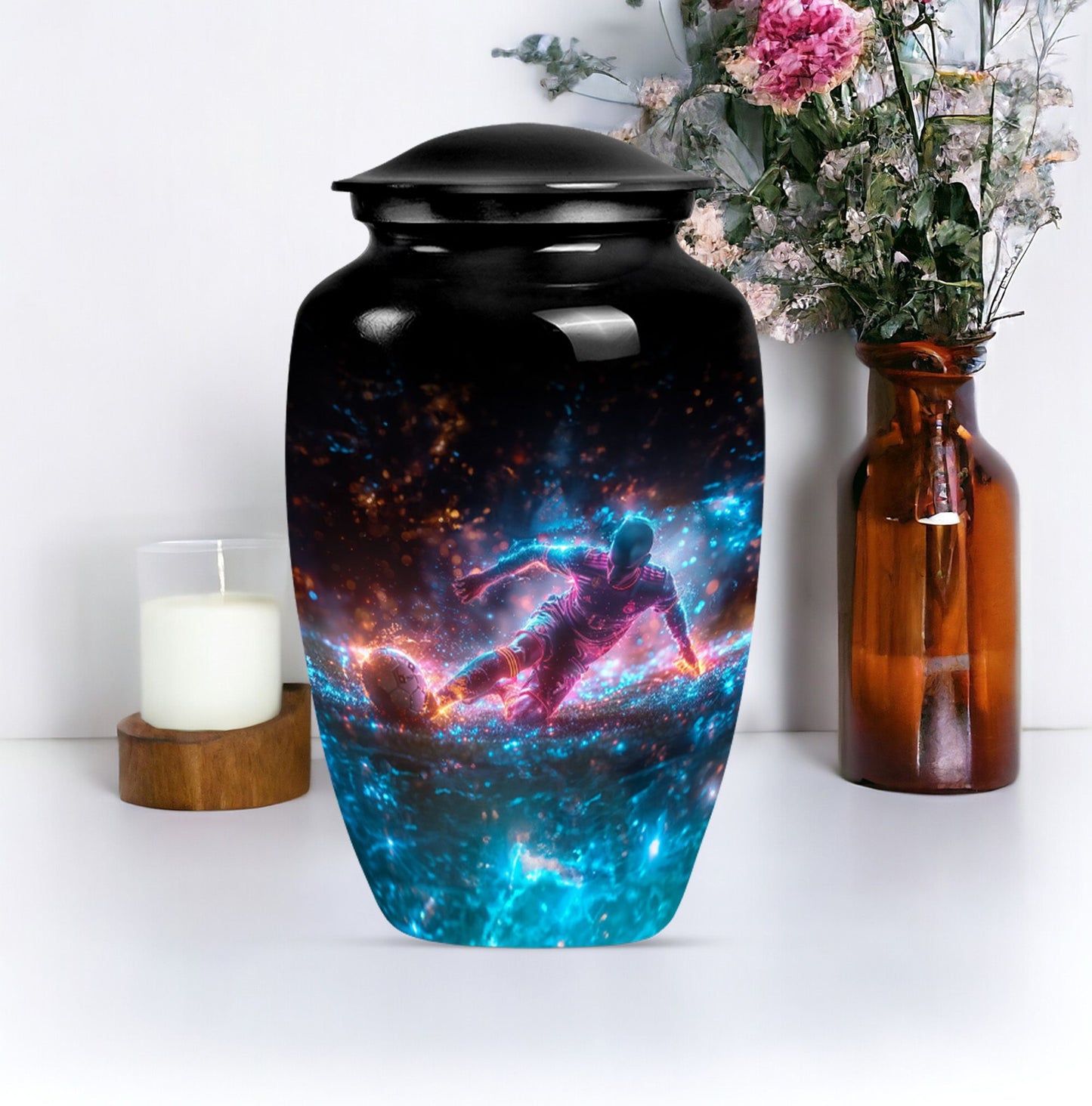 Classic Soccer Urn for dad.