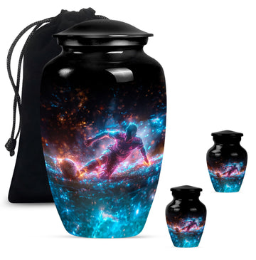 Large Urn With 2 Keepsake Urn